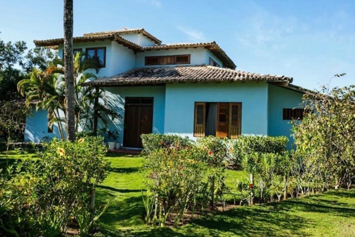 Espelho Bahia Blue House Bed and Breakfast Praia do Espelho Exteriör bild